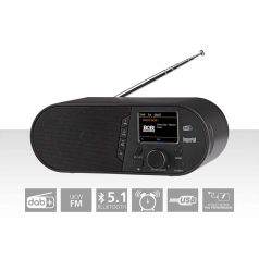   DABMAN d105 Kompakt DAB+ / FM / Bluetooth rádió fekete színben