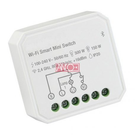 WiFi okos mini 1 pólusú kapcsoló