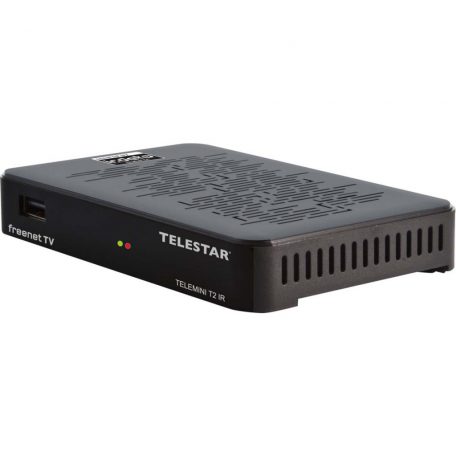 TELEMINI T2 IR rendkívül kompakt DVB-T2/DVB-C HDTV vevőegység (12 hónap freenet TV-vel)