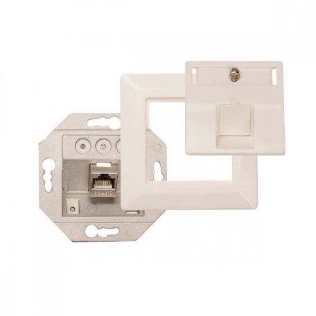 IDC 1000M Data wall box CAT6A - white