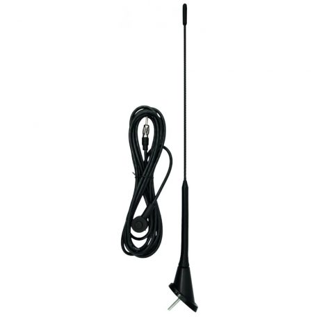 Antenna 40 cm, 5 mm, 3 m kábel, DIN (VW Golf) fix - 90595