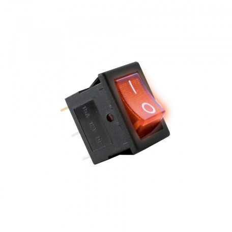 Home AKV 01 világítós billenőkapcsoló, 1 áramkör - 2 állás, 12 V, piros, szögletes