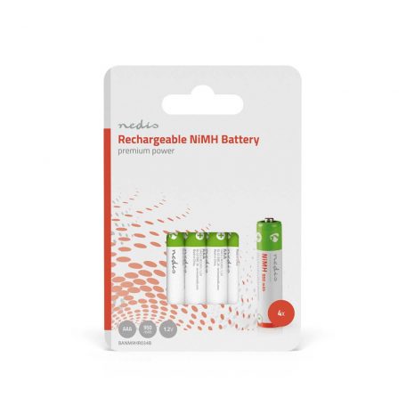 Ni-MH akkumulátor AAA | 1.2 V DC | 950 mAh | Előre töltött | 4 - Buborékfólia