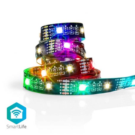 SmartLife LED Szalag | Bluetooth® | Meleg Fehér / RGB | SMD | 2.00 m | IP20 | 2700 K | 380 lm | Android™ / IOS