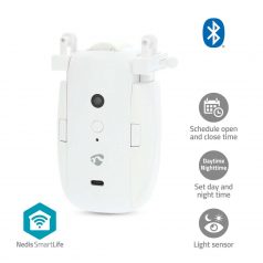   SmartLife Függöny Robot | I Sín / U Sín | Drapák / Függönyök | Elemes Áramellátás / USB-áramellátású | 4000 mAh | Bluetooth® | Fehér