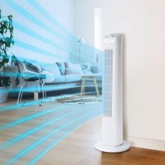   Bewello oszlopventilátor 77cm Időzíthető álló ventilátor 45w bw2053bk toronyventilátor Oszlopventilátor - 220-240V, 45 W - fehér