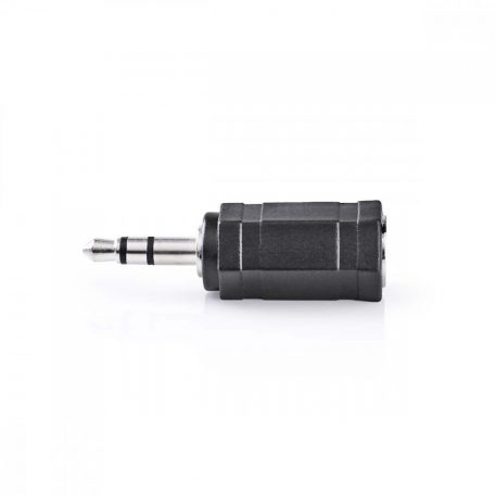 Sztereó audio adapter | 3.5 mm Dugasz | 2.5 mm Aljzat | Nikkelezett | Egyenes | ABS | Fekete | 10 db | Boríték