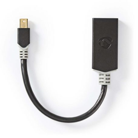 Mini DisplayPort kábel | DisplayPort 1.4 | Mini DisplayPort Dugasz | HDMI™ Kimenet | 48 Gbps | Aranyozott | 0.20 m | Kerek | PVC | Antracit | Műanyag Zacskó