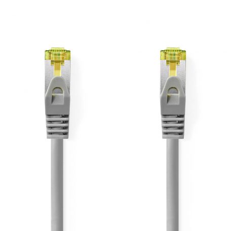 CAT7 hálózati kábel | S/FTP | RJ45 Dugasz | RJ45 Dugasz | 3.00 m | Snagless | Kerek | LSZH | Szürke | Ablakos Doboz