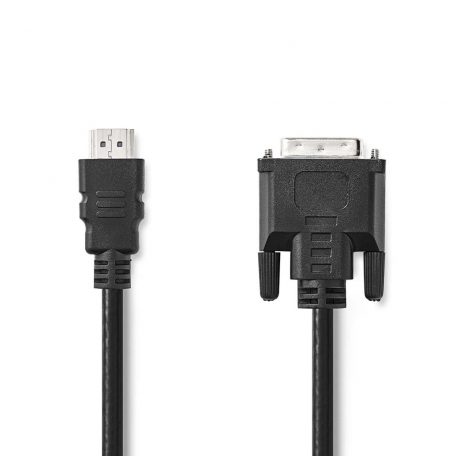 HDMI™ kábel | HDMI™ Csatlakozó | DVI-D 24+1-Érintkezős Dugasz | 1080p | Nikkelezett | 3.00 m | Egyenes | PVC | Fekete | Doboz