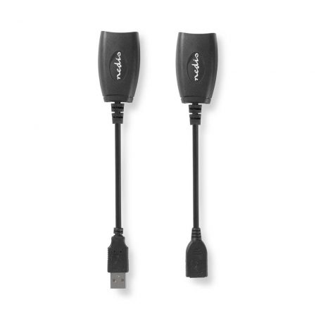 Aktív USB-kábel | USB 1.1 | USB-A Dugasz | RJ45 Aljzat | 12 Mbps | 0.20 m | Kerek | Nikkelezett | PVC | Réz | Doboz