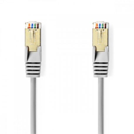 CAT5e hálózati kábel | SF/UTP | RJ45 Dugasz | RJ45 Dugasz | 5.00 m | Kerek | PVC | Szürke | Doboz