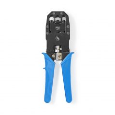   Crimp pliers | CAT5 / CAT5e / CAT6 / CAT6a / RJ10 / RJ11 / RJ45 | Fogó / Lehántás / Szigetelés Eltávolítás | ABS / Acél | Kék