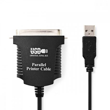 párhuzamos kábel | USB-A Dugasz | Centronics 36-Tűs Dugasz | Nikkelezett | 2.00 m | Kerek | PVC | Label