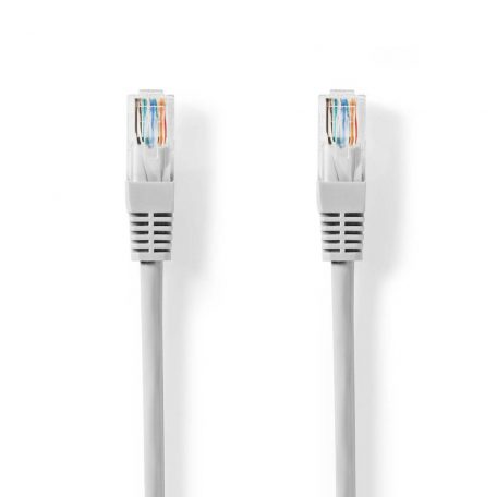 CAT5e hálózati kábel | U/UTP | RJ45 Dugasz | RJ45 Dugasz | 1.00 m | Kerek | PVC | Szürke | Label