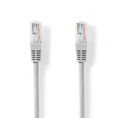   CAT5e hálózati kábel | U/UTP | RJ45 Dugasz | RJ45 Dugasz | 30.0 m | Kerek | PVC | Szürke | Label