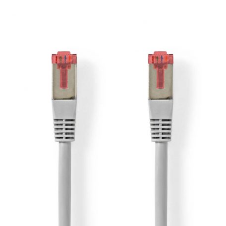 CAT6 hálózati kábel | RJ45 Dugasz | RJ45 Dugasz | SF/UTP | 0.50 m | Kerek | PVC | Szürke | Label