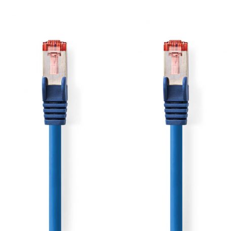 CAT6 hálózati kábel | RJ45 Dugasz | RJ45 Dugasz | S/FTP | 3.00 m | Kerek | LSZH | Kék | Label