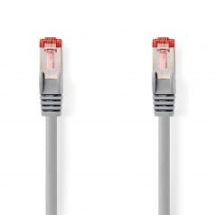   CAT6 hálózati kábel | RJ45 Dugasz | RJ45 Dugasz | S/FTP | 0.25 m | Kerek | LSZH | Szürke | Label