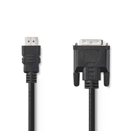 HDMI™ kábel | HDMI™ Csatlakozó | DVI-D 24+1-Érintkezős Dugasz | 1080p | Nikkelezett | 5.00 m | Egyenes | PVC | Fekete | Boríték