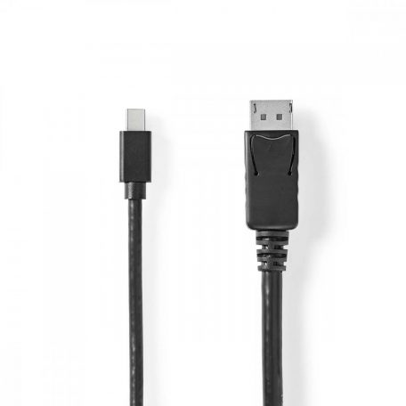 Mini DisplayPort kábel | DisplayPort 1.4 | Mini DisplayPort Dugasz | DisplayPort Dugasz | 48 Gbps | Nikkelezett | 2.00 m | Kerek | PVC | Fekete | Műanyag Zacskó