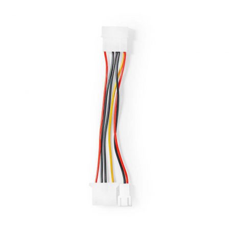 Belső hálózati kábel | Molex Dugasz | Molex Aljzat / 3-Tűs Ventilátor Tápellátás | Aranyozott | 0.20 m | Kerek | PVC | Többszínű | Műanyag Zacskó