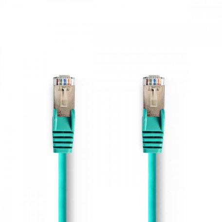 CAT5e hálózati kábel | SF/UTP | RJ45 Dugasz | RJ45 Dugasz | 20.0 m | Kerek | PVC | Zöld | Műanyag Zacskó