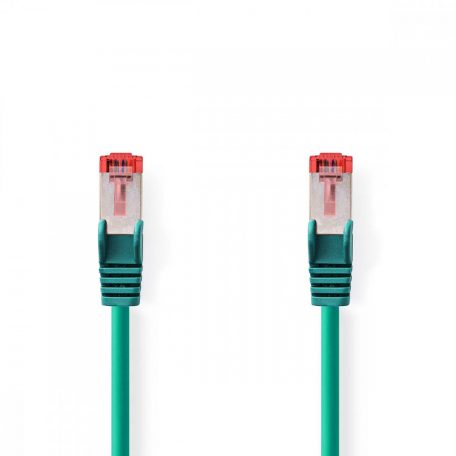 CAT6 hálózati kábel | RJ45 Dugasz | RJ45 Dugasz | S/FTP | 0.25 m | Kerek | LSZH | Zöld | Boríték