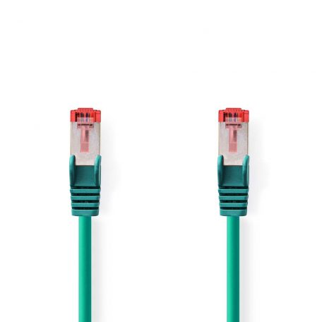 CAT6 hálózati kábel | RJ45 Dugasz | RJ45 Dugasz | S/FTP | 0.50 m | Kerek | LSZH | Zöld | Boríték