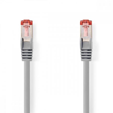 CAT6 hálózati kábel | RJ45 Dugasz | RJ45 Dugasz | S/FTP | 0.25 m | Kerek | LSZH | Szürke | Boríték