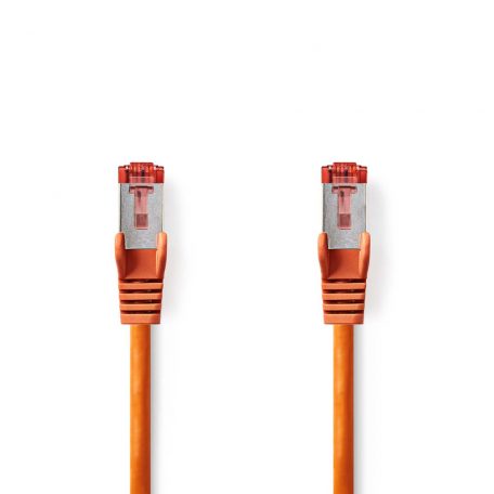 CAT6 hálózati kábel | RJ45 Dugasz | RJ45 Dugasz | S/FTP | 0.25 m | Kerek | LSZH | Narancs | Boríték