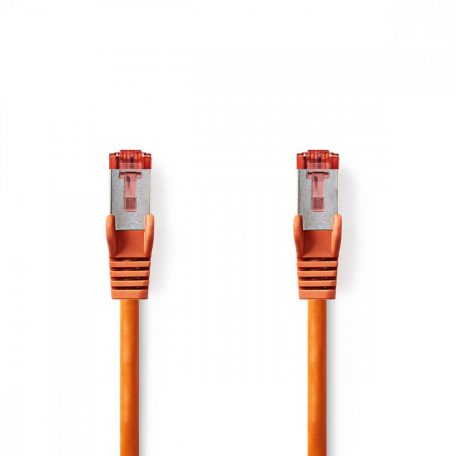 CAT6 hálózati kábel | RJ45 Dugasz | RJ45 Dugasz | S/FTP | 0.50 m | Kerek | LSZH | Narancs | Boríték