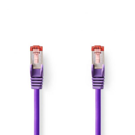 CAT6 hálózati kábel | RJ45 Dugasz | RJ45 Dugasz | S/FTP | 2.00 m | Kerek | LSZH | Ibolya | Boríték