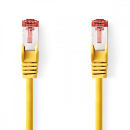 CAT6 hálózati kábel | RJ45 Dugasz | RJ45 Dugasz | S/FTP | 0.50 m | Kerek | LSZH | Sárga | Boríték