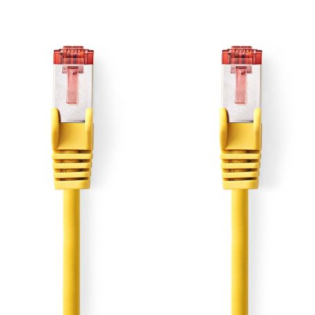 CAT6 hálózati kábel | RJ45 Dugasz | RJ45 Dugasz | S/FTP | 1.00 m | Kerek | LSZH | Sárga | Boríték