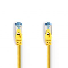   CAT6a hálózati kábel | SF/UTP | RJ45 Dugasz | RJ45 Dugasz | 10.0 m | Snagless | Kerek | PVC | Sárga | Műanyag Zacskó