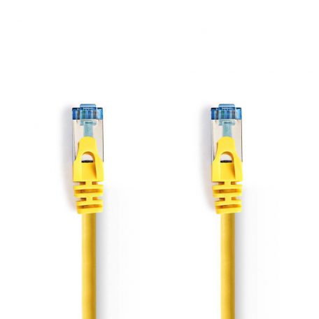 CAT6a hálózati kábel | SF/UTP | RJ45 Dugasz | RJ45 Dugasz | 10.0 m | Snagless | Kerek | PVC | Sárga | Műanyag Zacskó