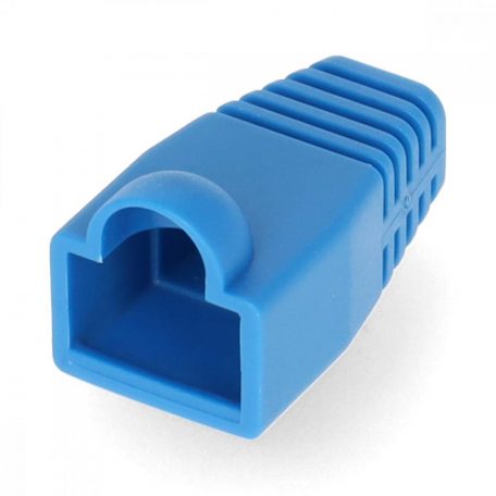 Húzásirányú tehermentesítő tömítés | RJ45 | PVC | Kék | Műanyag Zacskó | 10 db