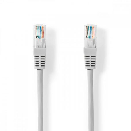 CAT5e hálózati kábel | U/UTP | RJ45 Dugasz | RJ45 Dugasz | 0.50 m | Kerek | PVC | Szürke | Papírfüles