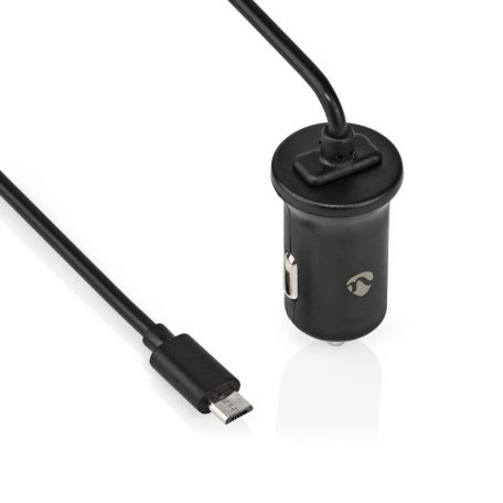 Autós Töltő | 12 W | 1x 2.4 A | Kimenő csatlakozók száma: 1 | Micro USB (Rögzített) Kábel | 1.00 m | Single Voltage Output