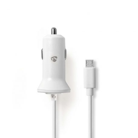 Autós Töltő | 12 W | 1x 2.4 A | Kimenő csatlakozók száma: 1 | Micro USB (Rögzített) Kábel | 1.00 m | Single Voltage Output