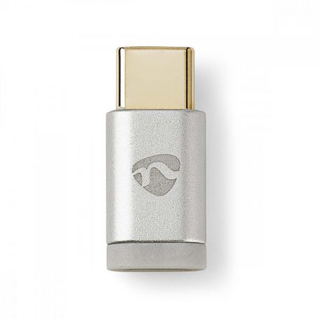 USB-C™ Adapter | USB 2.0 | USB-C™ Dugasz | USB Micro-B Aljzat | 480 Mbps | Kerek | Aranyozott | Ezüst | Ablakos Fedő Doboz