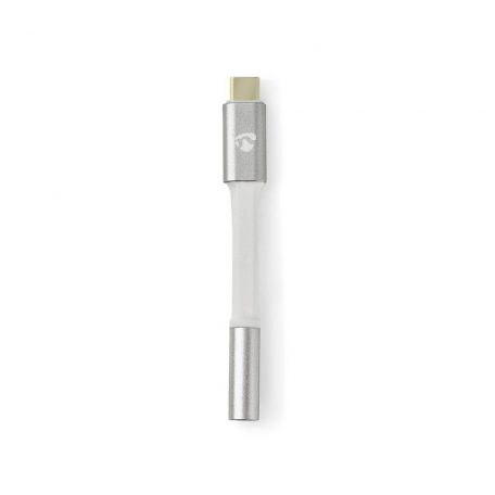 USB-C™ Adapter | USB 2.0 | USB-C™ Dugasz | 3.5 mm Aljzat | 0.08 m | Kerek | Aranyozott | Márkás / Nejlon Tok | Ezüst / Fehér | Ablakos Fedő Doboz