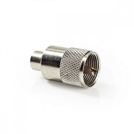 PL259 Connector | Egyenes | Dugasz | Nikkelezett | 75 Ohm | Forrasztó | Bemenő kábel átmérő: 7.0 mm | Fém | Ezüst | 25 db | Boríték