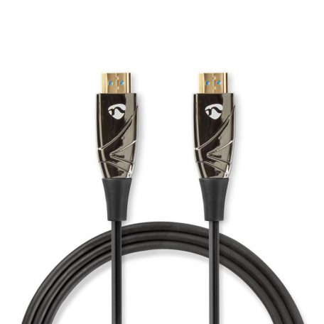 Aktív Optikai High Speed ​​HDMI Cable with Ethernet | HDMI™ Csatlakozó | HDMI™ Csatlakozó | 4K@60Hz | 18 Gbps | 20.0 m | Kerek | PVC | Fekete | Ajándék Dobozban