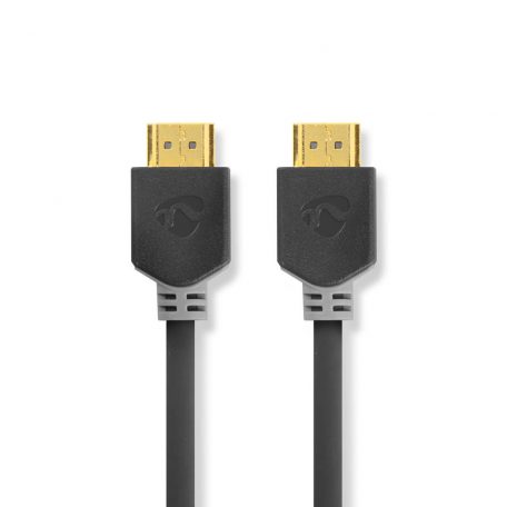 Nagy Sebességű HDMI ™ kábel Ethernet | HDMI™ Csatlakozó | HDMI™ Csatlakozó | 4K@60Hz | ARC | 18 Gbps | 0.50 m | Kerek | PVC | Antracit | Ablakos Doboz