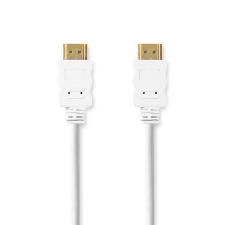 Nagy Sebességű HDMI ™ kábel Ethernet | HDMI™ Csatlakozó | HDMI™ Csatlakozó | 4K@30Hz | ARC | 10.2 Gbps | 2.00 m | Kerek | PVC | Fehér | Doboz