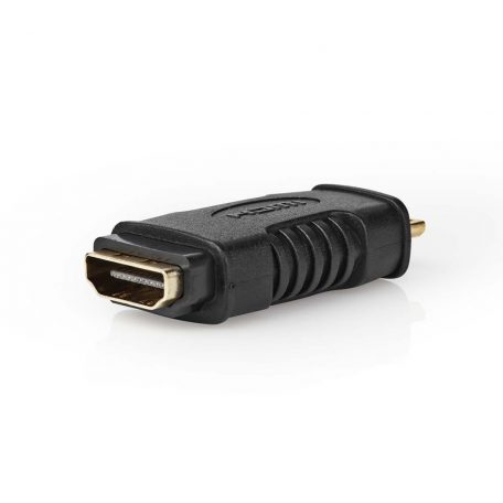 HDMI™ adapter | HDMI™ Mini Csatlakozó | HDMI™ Kimenet | Aranyozott | Egyenes | ABS | Fekete | 1 db | Buborékfólia