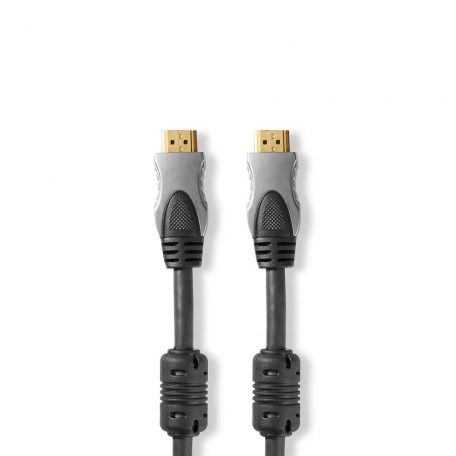 Nagy Sebességű HDMI ™ kábel Ethernet | HDMI™ Csatlakozó | HDMI™ Csatlakozó | 4K@60Hz | 18 Gbps | 0.80 m | Kerek | PVC | Antracit | Doboz