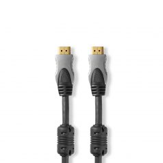   Nagy Sebességű HDMI ™ kábel Ethernet | HDMI™ Csatlakozó | HDMI™ Csatlakozó | 4K@30Hz | 10.2 Gbps | 10.0 m | Kerek | PVC | Antracit | Doboz